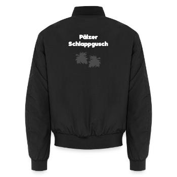 Dialektsprüche, Pälzer schlappgusch - Unisex Bomberjacke - Schwarz - Hinten - AI Model Male 185 light (185cm)