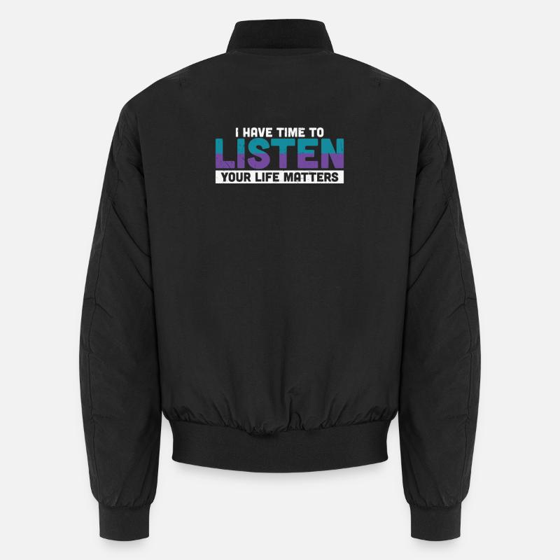 J’ai le temps d’écouter Bomber unisexe