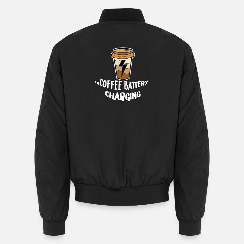 Kaffee Trinken Statement Kaffeeliebhaber Frühstück Unisex Bomberjacke