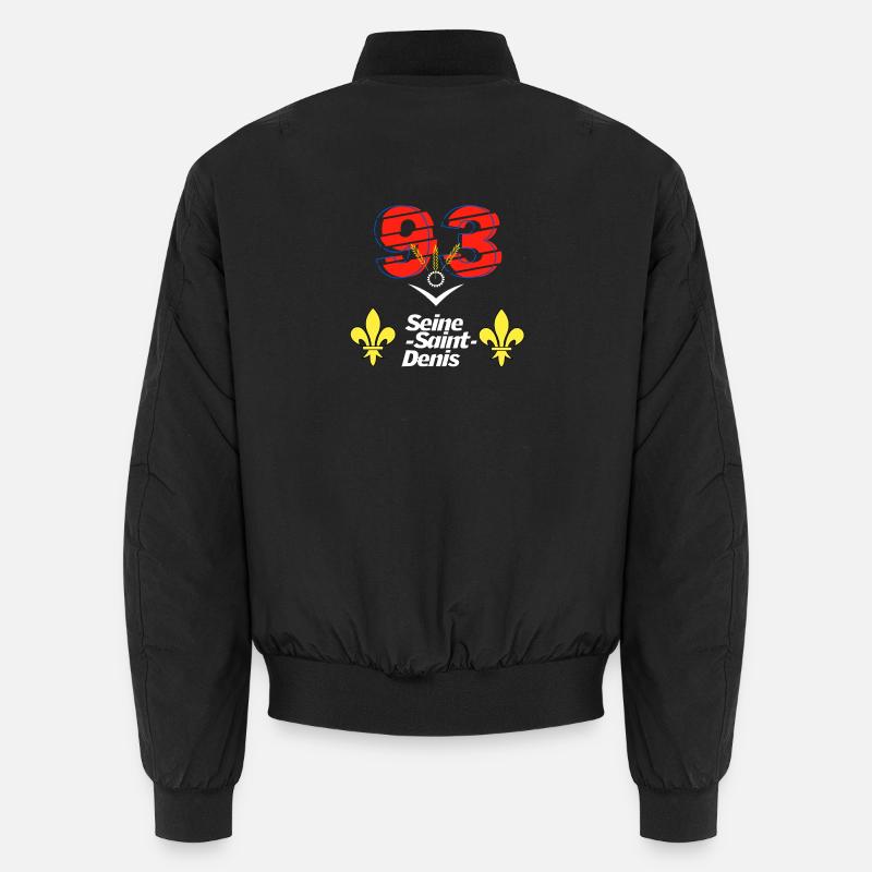 Seine saint denis - Unisex Bomberjacke - Schwarz