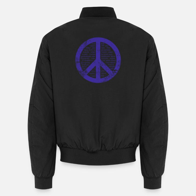 Signe bleu de paix. Bomber unisexe