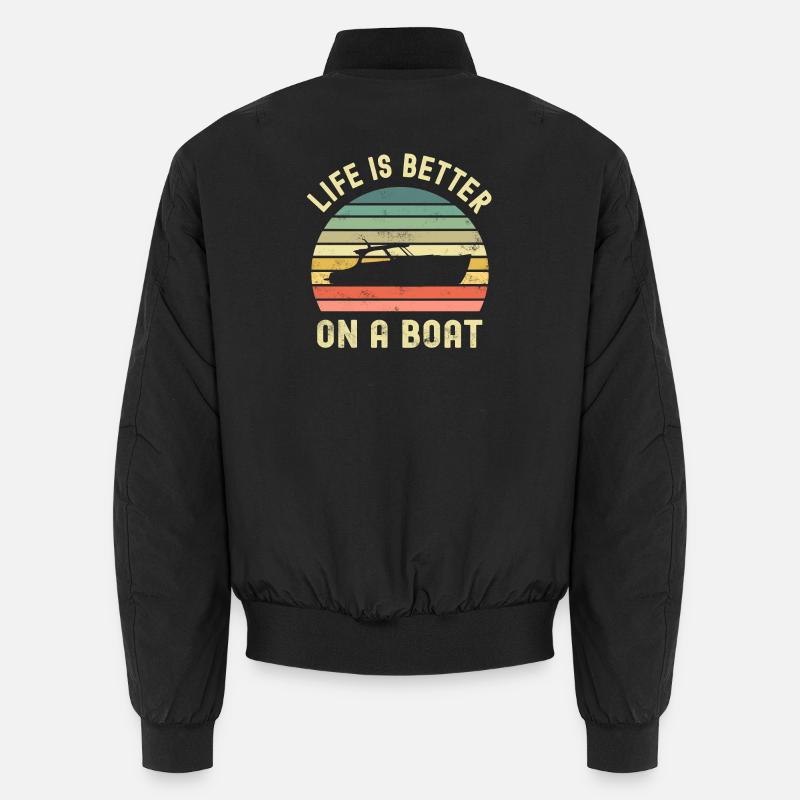 Boot Bootsbesitzer Bootsfahrer Unisex Bomberjacke