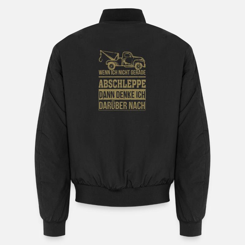 Abschleppdienst wenn ich nicht gerade abschleppe Unisex Bomberjacke