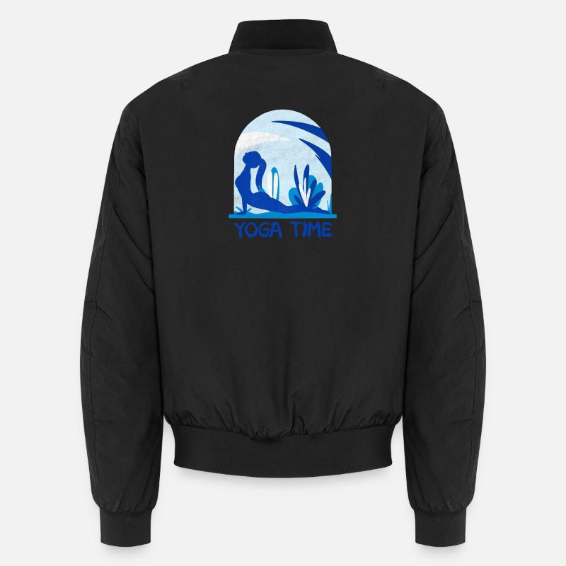 Yoga - Unisex Bomberjacke - Schwarz
