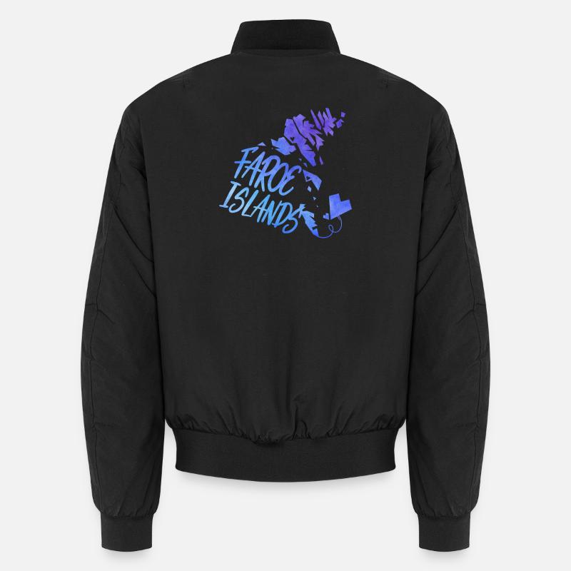 Faroe Islands - Unisex Bomber Jacket - black