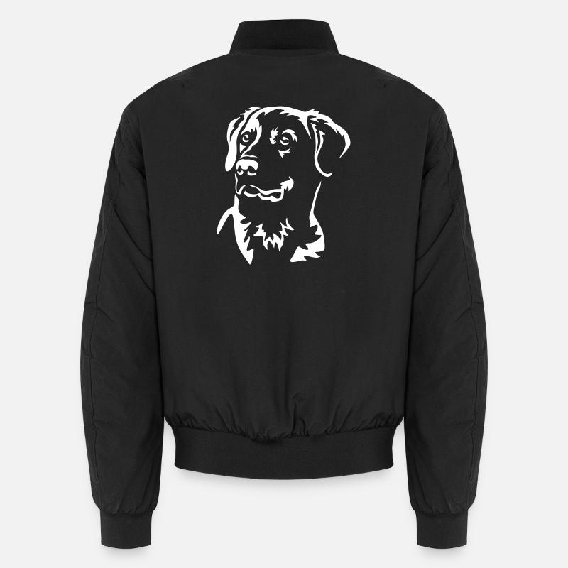 Labrador Head "Black Edition" Unisex Bomber Jacket