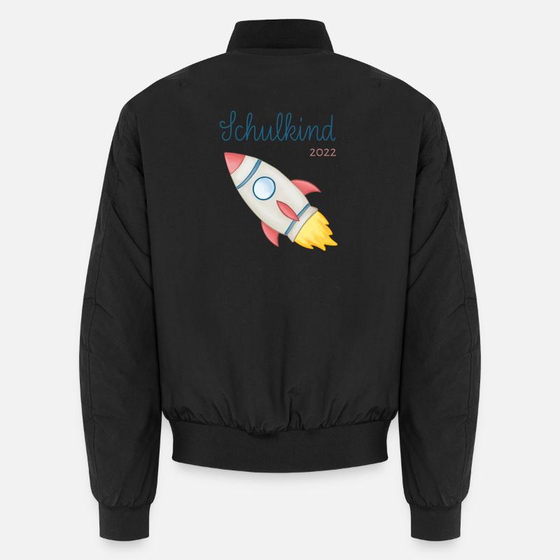 Schulkind 2022 Rakete Unisex Bomberjacke