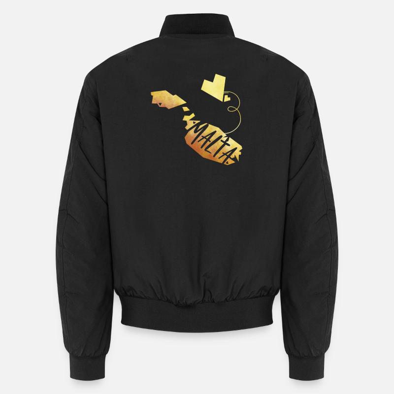 Malta - Unisex Bomber Jacket - black
