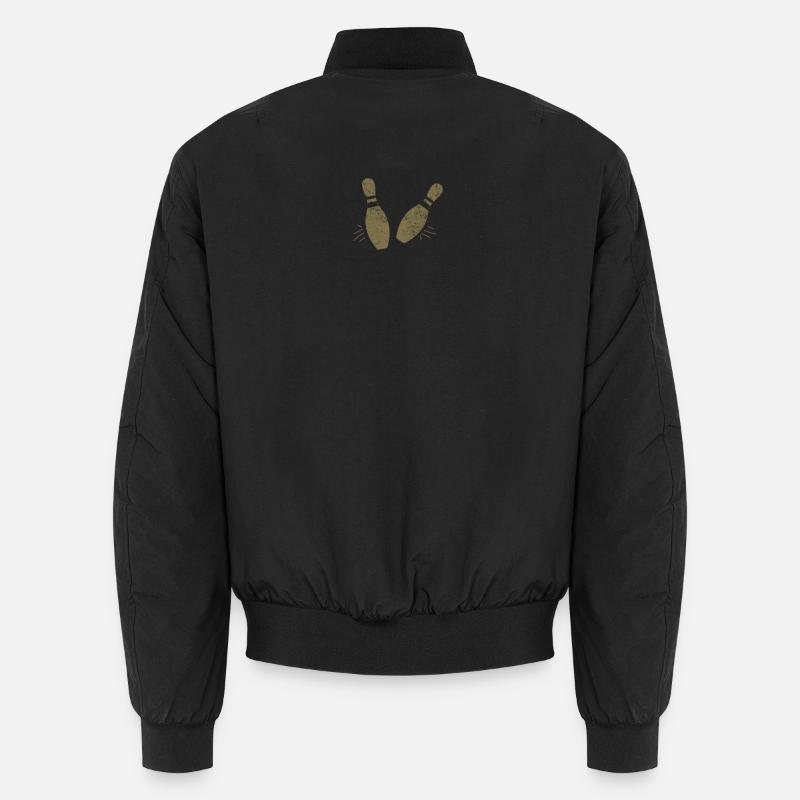 bowling pins - Unisex Bomberjacke - Schwarz
