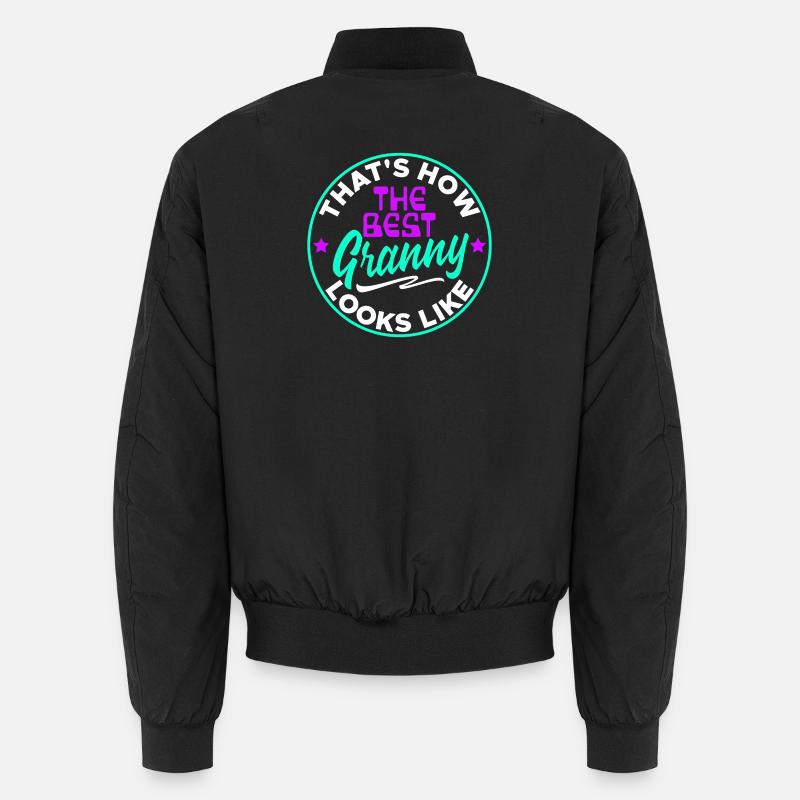 Cool Statement Beste Oma Enkelkind Großmutter - Unisex Bomberjacke - Schwarz