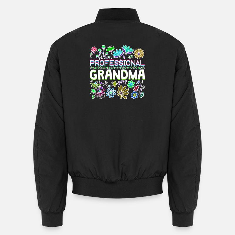 Großmama Spruch Großmutter Oma Ruhestand - Unisex Bomberjacke - Schwarz
