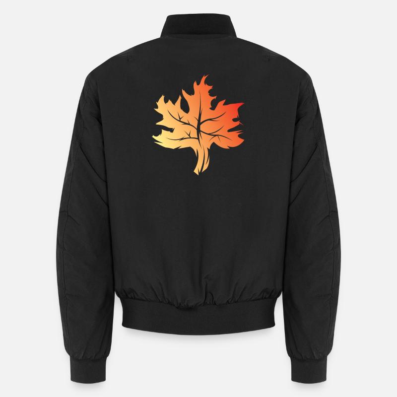 Maple Leaf Icon Colors Logo icon Illustration Unisex Bomber Jacket