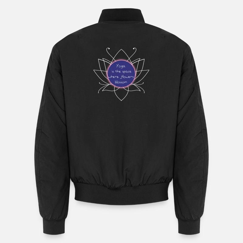Salle de Yoga Fleur Fleur Bomber unisexe