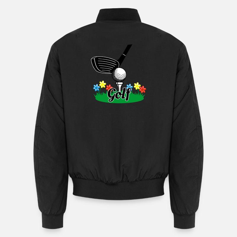 Golf stick - Unisex Bomber Jacket - black