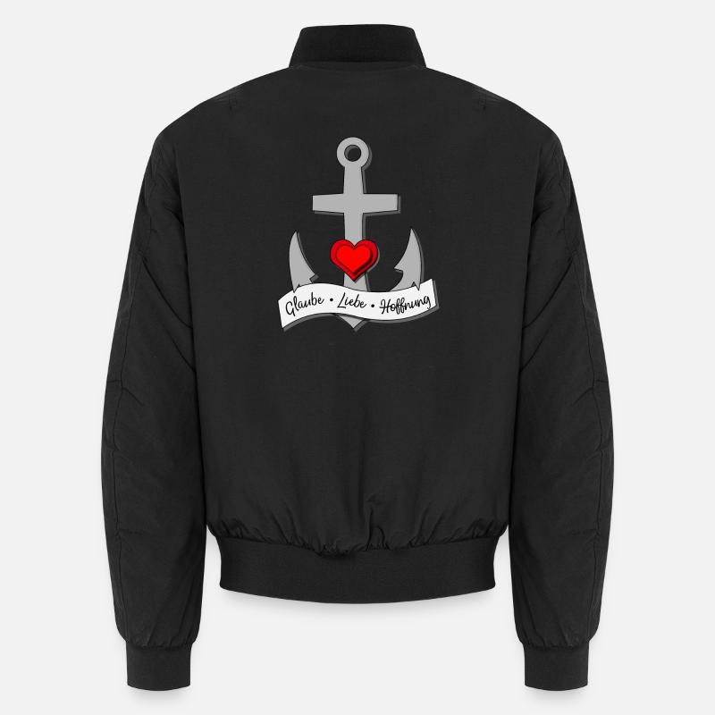 Glaube - Liebe - Hoffnung - Unisex Bomberjacke - Schwarz