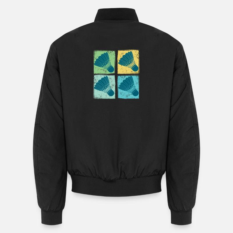 Badminton Shuttlecocks Pop Art Bomber unisexe