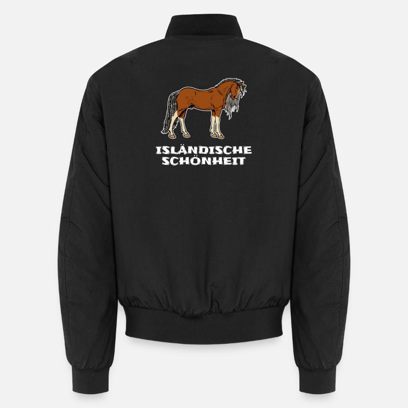 Islandpferde Pferde Pferdeliebe Statement Isländer Unisex Bomberjacke