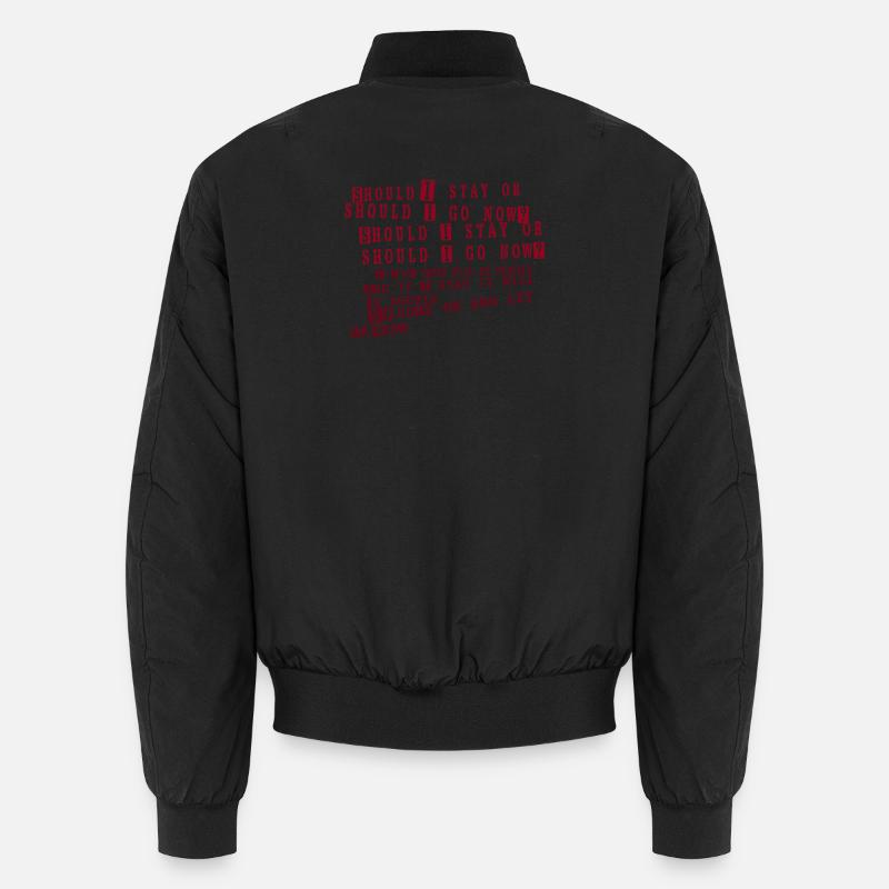 clash - soll ich bleiben - Unisex Bomberjacke - Schwarz
