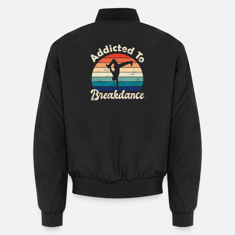 Breakdance - Giacca bomber unisex - nero
