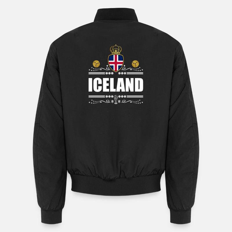 ISLAND - Unisex Bomberjacke - Schwarz