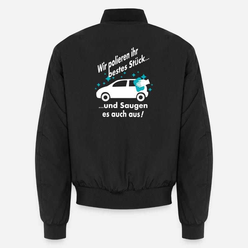 Auto Wäsche - Unisex Bomberjacke - Schwarz