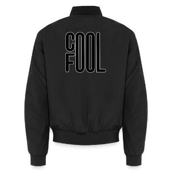COOL FOOL SPORTS LINEART NOIR - Bomber unisexe - noir - Dos - AI Model Male 185 light (185cm)
