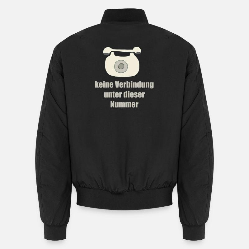 telefon - Unisex Bomberjacke - Schwarz