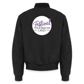 Tomorrowland Festival - Unisex Bomber Jacket - black - Back - AI Model Male 185 light (185cm)