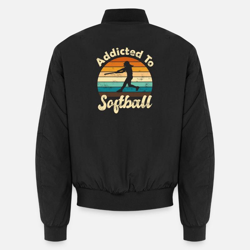 Softball - Unisex Bomberjacke - Schwarz