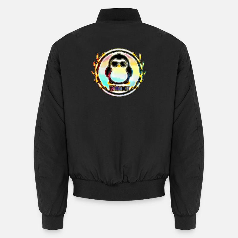 Badge pingouin gagnant Bomber unisexe