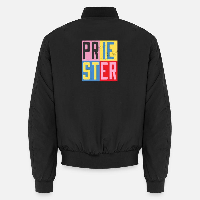 Conception de prêtre - Bomber unisexe - noir