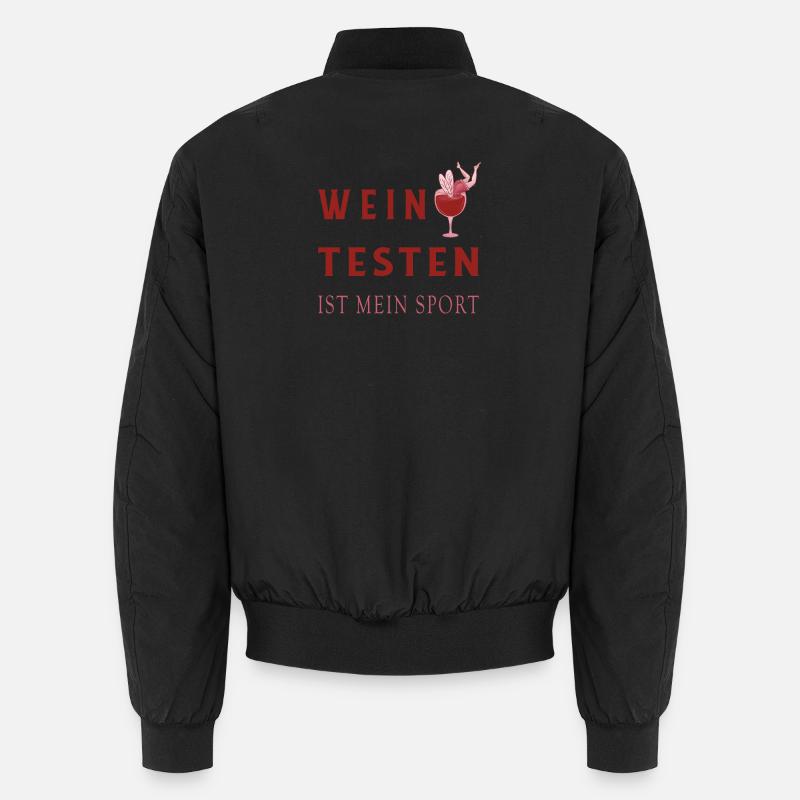 Wein Tester Design Unisex Bomberjacke