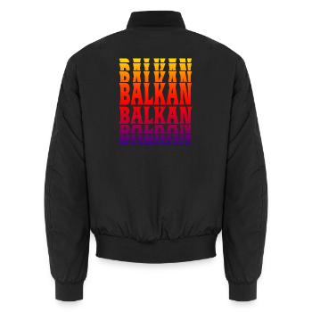 Design des Balkans - Bomber unisexe - noir - Dos - AI Model Male 185 light (185cm)