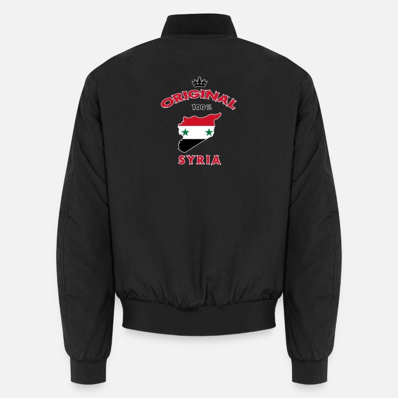 Design original du drapeau de la Syrie Bomber unisexe