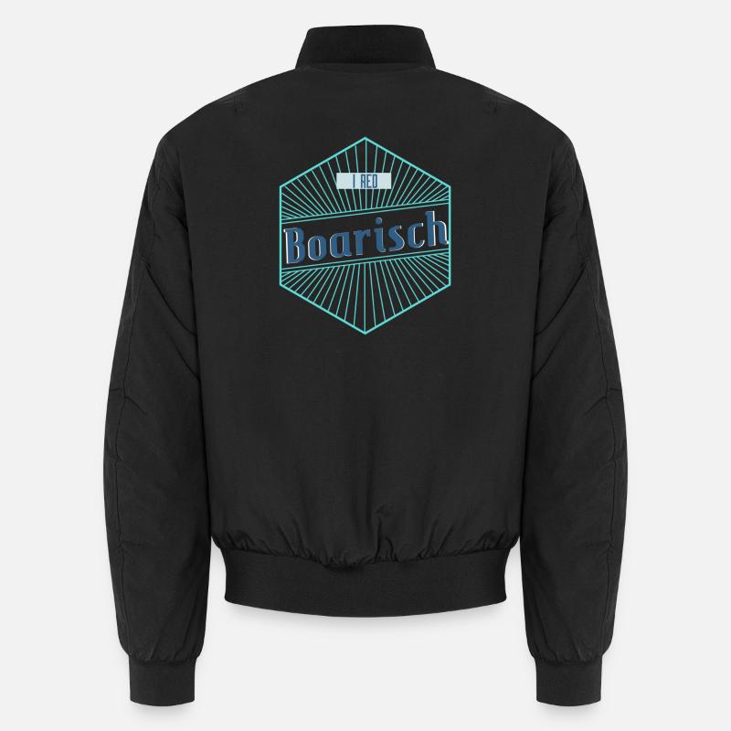 I red Boarisch - Unisex Bomberjacke - Schwarz
