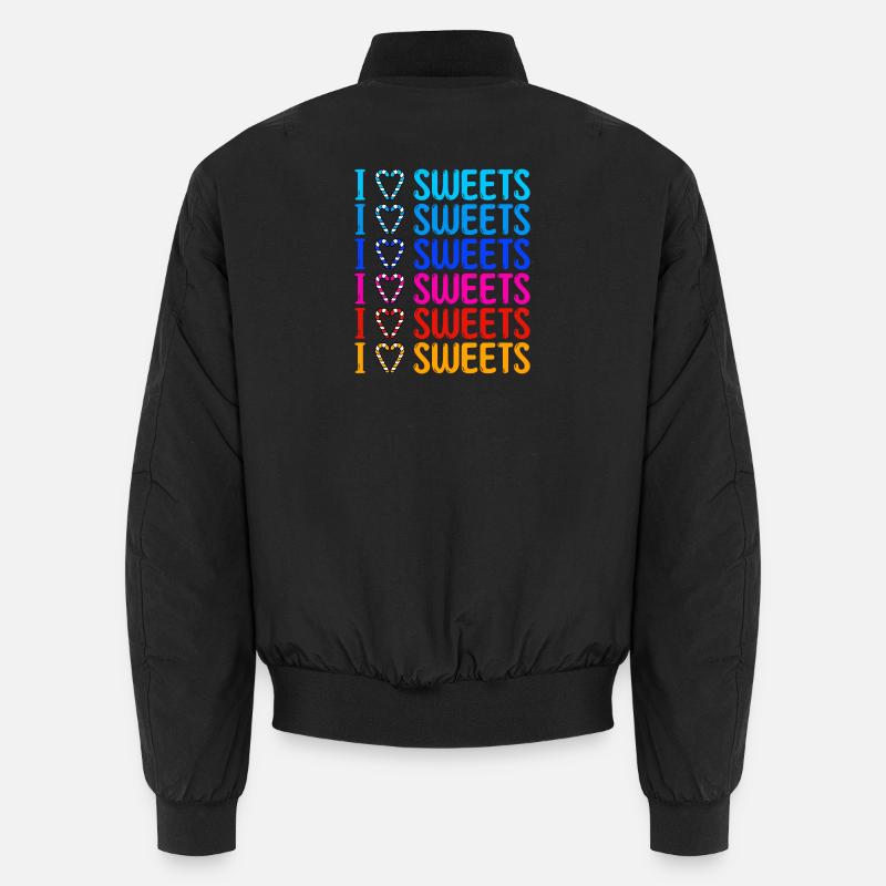 Ich Liebe Süßigkeiten Statement Naschkatzen Unisex Bomberjacke