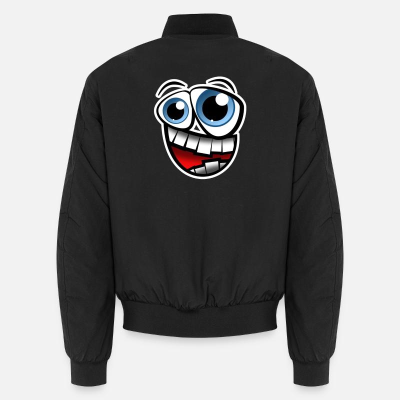 Face Comic - Unisex Bomber Jacket - black