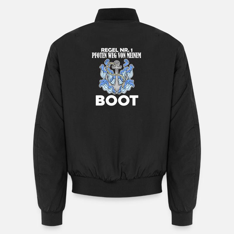 Motorboot Kapitän Boot - Regel - Unisex Bomberjacke - Schwarz