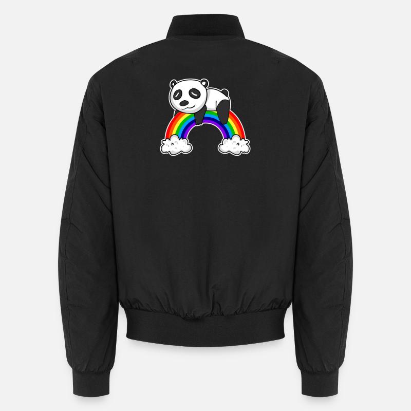 Panda arc-en-ciel Bomber unisexe