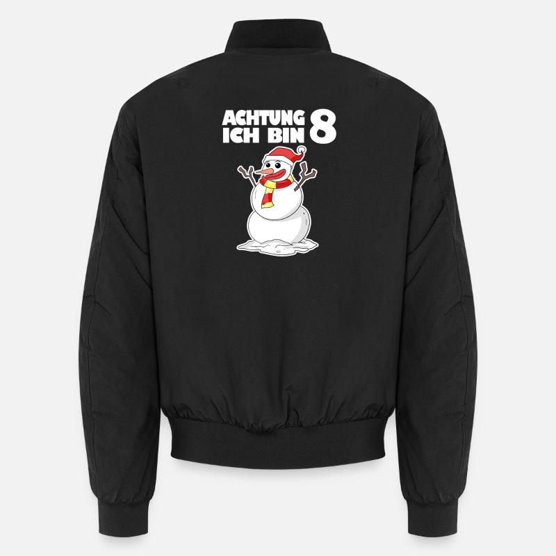 8.Geburtstag Schneemann 8 Jahre Geschenk Unisex Bomberjacke