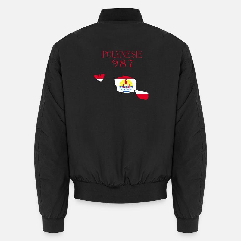 Polynésie - Bomber unisexe - noir