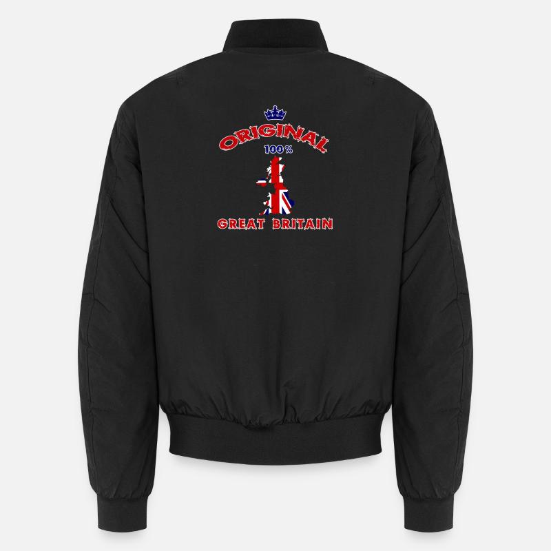 Design original 100 % drapeaux de Grande-Bretagne. Bomber unisexe