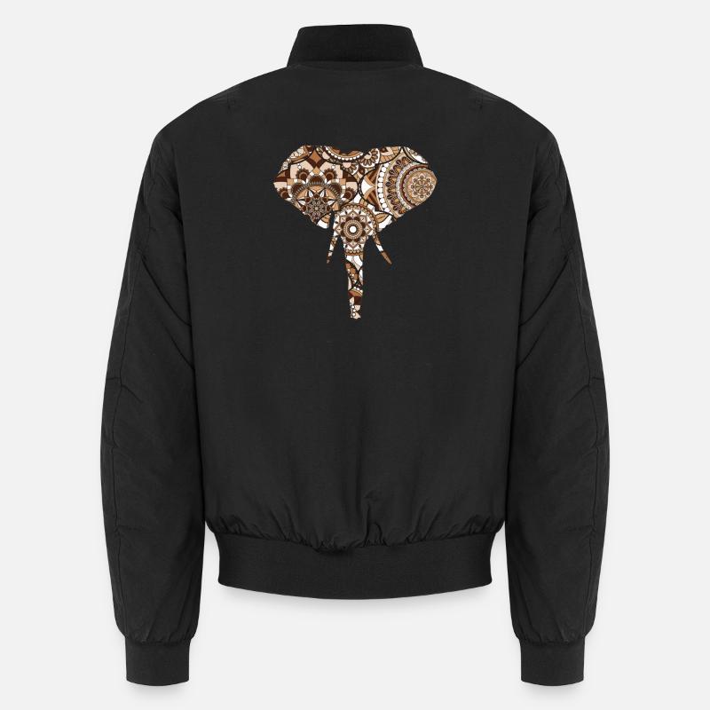 Elefantenmuster Unisex Bomberjacke