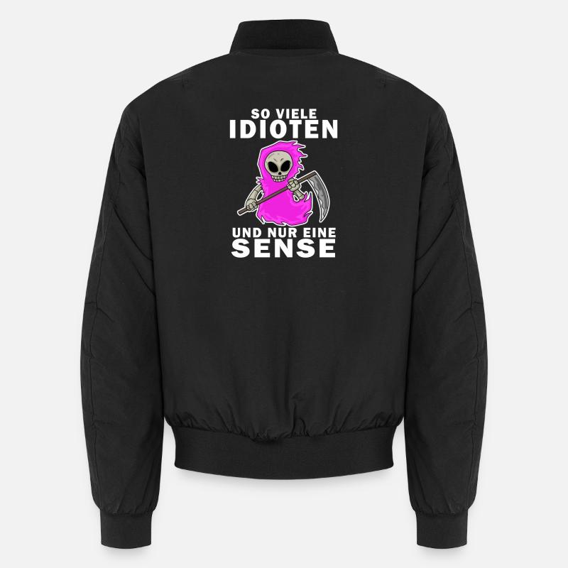 Sensenmann Damen Sarkastisch Provokation Unisex Bomberjacke