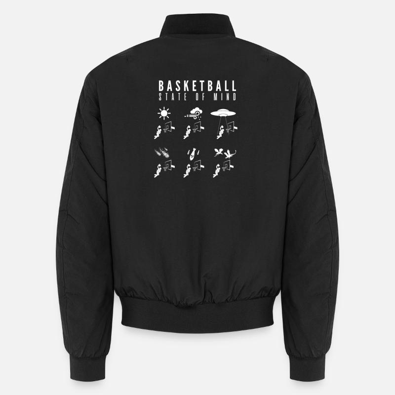 Basketball Geisteszustand - Unisex Bomberjacke - Schwarz