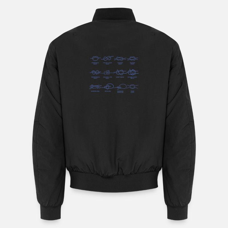 Boote Segeln Knoten Knotenkunde Geschenke Unisex Bomberjacke