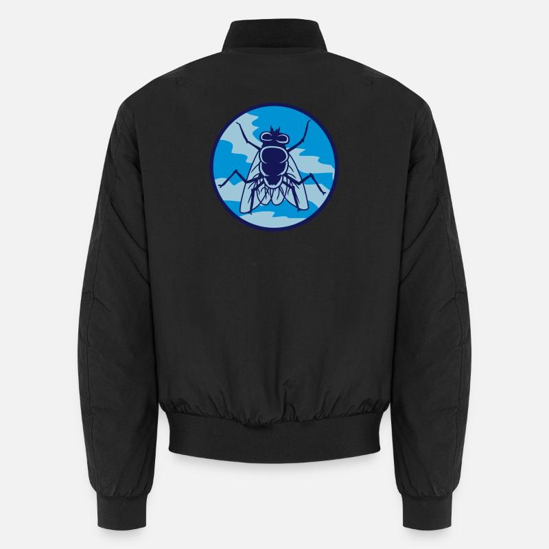 Circle housefly small house fly Unisex Bomber Jacket