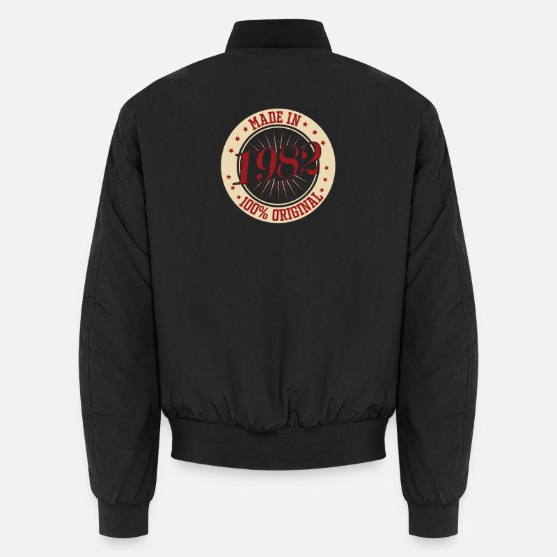Fabriqué en 1982 - Bomber unisexe - noir