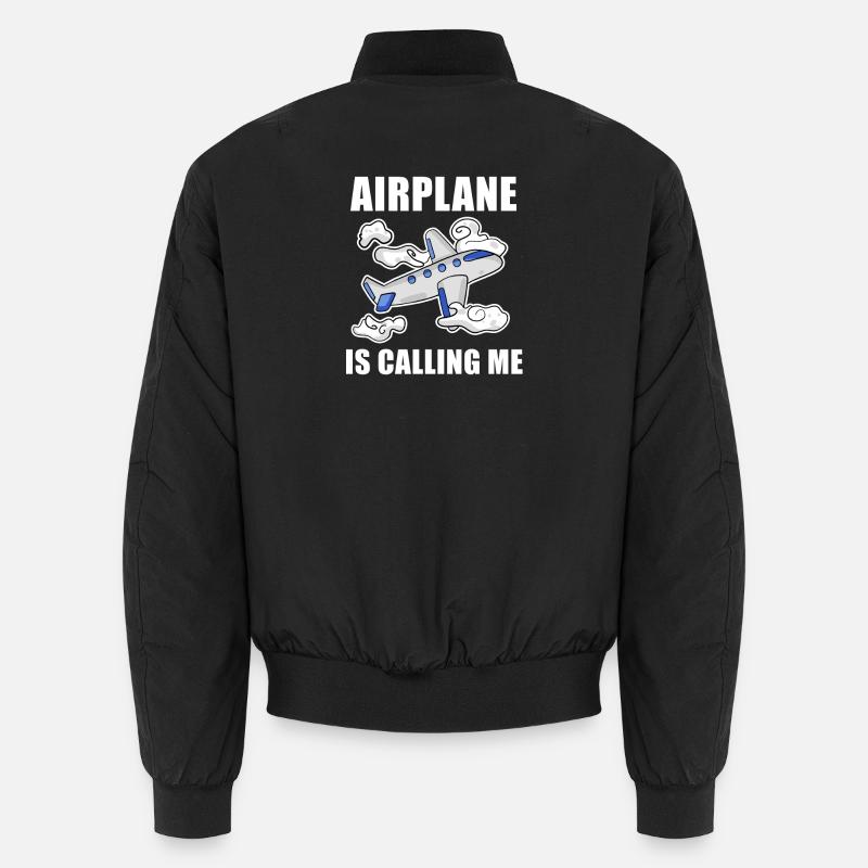 Flugzeuge Flugzeug Pilot Geschenk - Unisex Bomberjacke - Schwarz