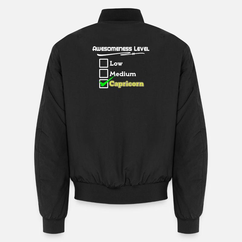 Esoterik Statement Steinbock Horoskop Gezeiten Unisex Bomberjacke